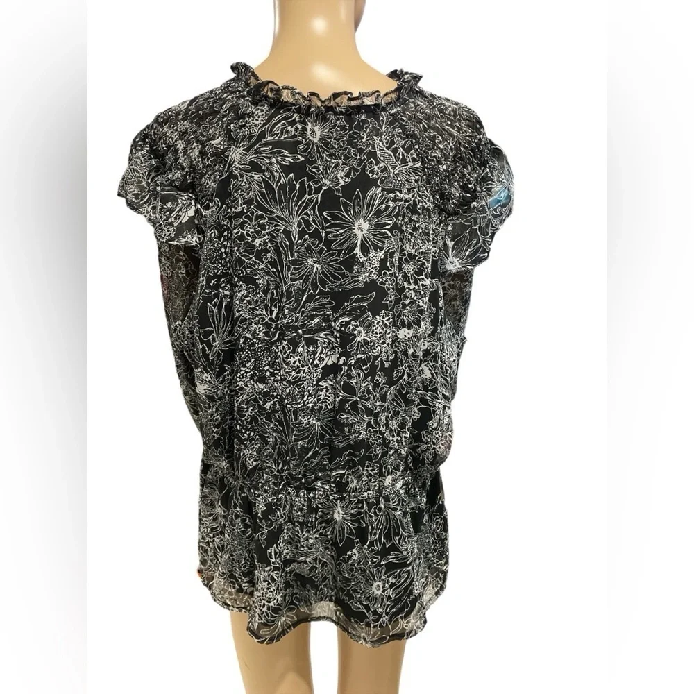 Calligraphie long sleeve blouse size XL